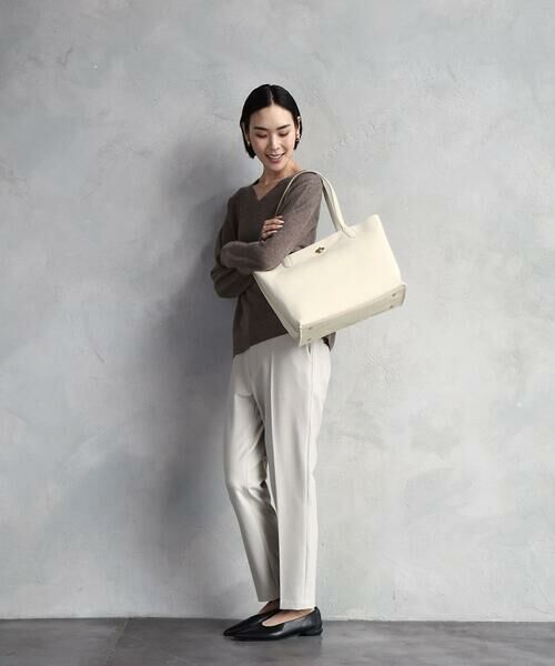 MK MICHEL KLEIN BAG / エムケーミッシェルクランバッグ トートバッグ | [A4収納可]牛革スクエアトートバッグ | 詳細16