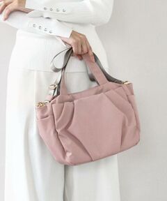 MK MICHEL KLEIN BAG / エムケーミッシェルクランバッグ トートバッグ | [撥水/2WAY]タックデザイントートバッグ