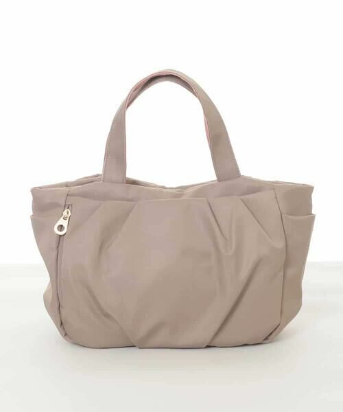 MK MICHEL KLEIN BAG / エムケーミッシェルクランバッグ トートバッグ | [撥水/2WAY]タックデザイントートバッグ | 詳細1