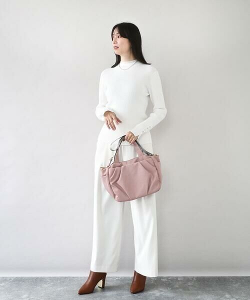 MK MICHEL KLEIN BAG / エムケーミッシェルクランバッグ トートバッグ | [撥水/2WAY]タックデザイントートバッグ | 詳細18