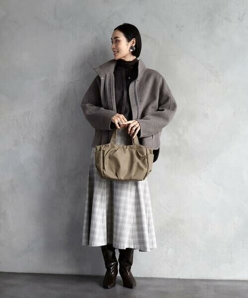 MK MICHEL KLEIN BAG / エムケーミッシェルクランバッグ トートバッグ | [撥水/2WAY]タックデザイントートバッグ | 詳細20