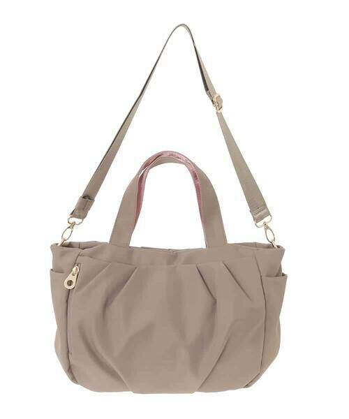 MK MICHEL KLEIN BAG / エムケーミッシェルクランバッグ トートバッグ | [撥水/2WAY]タックデザイントートバッグ | 詳細5