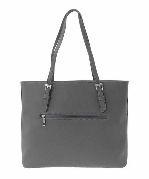 MK MICHEL KLEIN BAG / エムケーミッシェルクランバッグ トートバッグ | [2WAY/インナーバッグ付き]ベルトアクセントスクエアトートバッグ | 詳細4