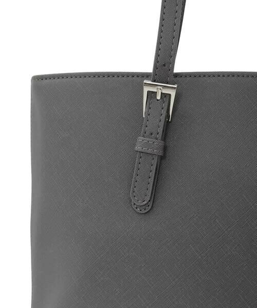 MK MICHEL KLEIN BAG / エムケーミッシェルクランバッグ トートバッグ | [2WAY/インナーバッグ付き]ベルトアクセントスクエアトートバッグ | 詳細8