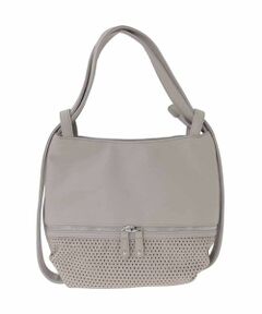 MK MICHEL KLEIN BAG / エムケーミッシェルクランバッグ トートバッグ | [2WAY]パンチングデザイン変形ミニトートバッグ