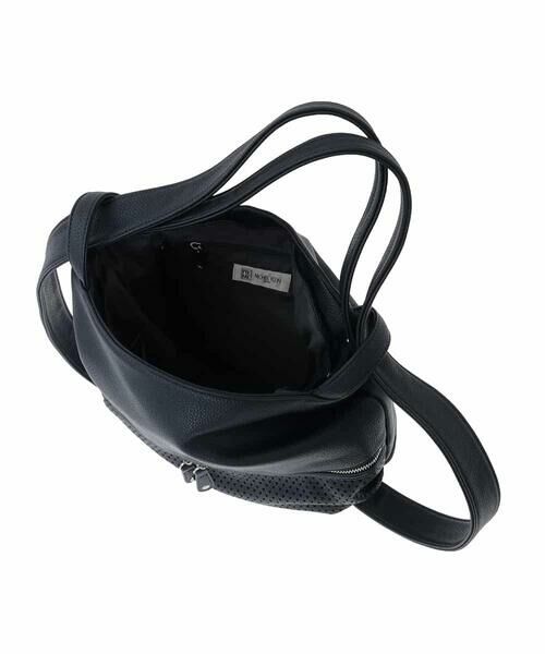 MK MICHEL KLEIN BAG / エムケーミッシェルクランバッグ トートバッグ | [2WAY]パンチングデザイン変形ミニトートバッグ | 詳細12