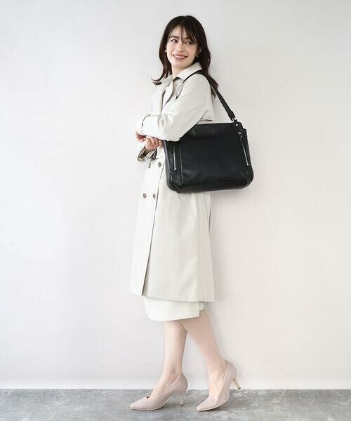 MK MICHEL KLEIN BAG / エムケーミッシェルクランバッグ トートバッグ | [2WAY/A4収納可]ジップデザインスクエアトートバッグ | 詳細17