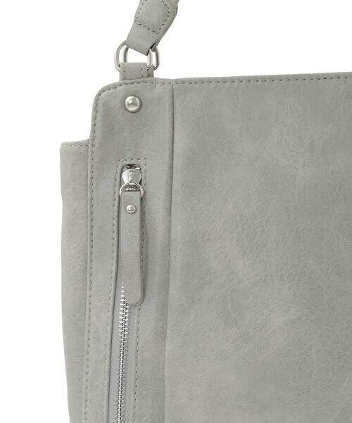 MK MICHEL KLEIN BAG / エムケーミッシェルクランバッグ トートバッグ | [2WAY/A4収納可]ジップデザインスクエアトートバッグ | 詳細8