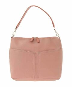 MK MICHEL KLEIN BAG / エムケーミッシェルクランバッグ ショルダーバッグ | [2WAY]合成皮革ダブルポケットスクエアバッグ