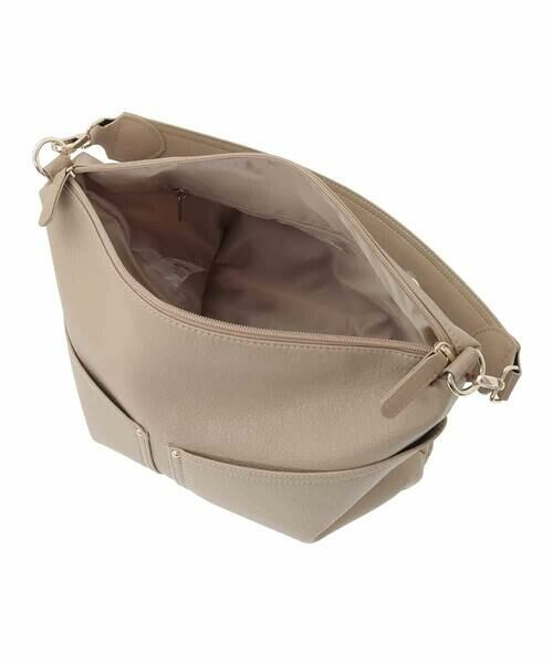 MK MICHEL KLEIN BAG / エムケーミッシェルクランバッグ ショルダーバッグ | [2WAY]合成皮革ダブルポケットスクエアバッグ | 詳細16