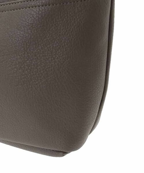 MK MICHEL KLEIN BAG / エムケーミッシェルクランバッグ ショルダーバッグ | [2WAY]合成皮革ダブルポケットスクエアバッグ | 詳細7