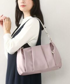 MK MICHEL KLEIN BAG / エムケーミッシェルクランバッグ ショルダーバッグ | [2WAY/500g以下の軽量]タックデザインワンショルダーバッグ