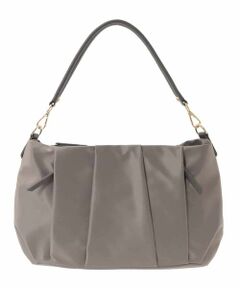 MK MICHEL KLEIN BAG / エムケーミッシェルクランバッグ ショルダーバッグ | [2WAY/500g以下の軽量]タックデザインワンショルダーバッグ