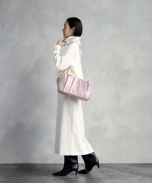 MK MICHEL KLEIN BAG / エムケーミッシェルクランバッグ ショルダーバッグ | [2WAY/500g以下の軽量]タックデザインワンショルダーバッグ | 詳細17