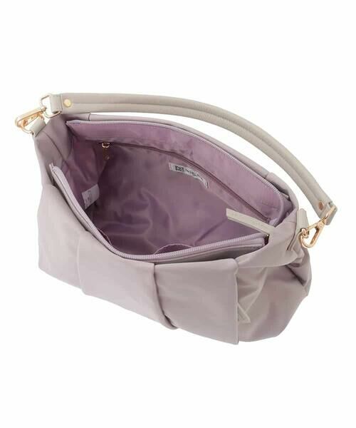 MK MICHEL KLEIN BAG / エムケーミッシェルクランバッグ ショルダーバッグ | [2WAY/500g以下の軽量]タックデザインワンショルダーバッグ | 詳細9
