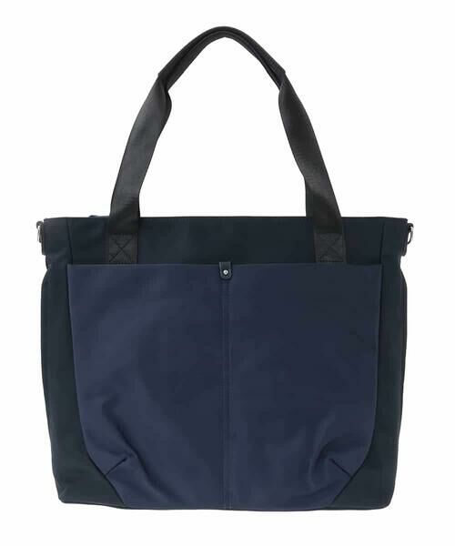 MK MICHEL KLEIN BAG / エムケーミッシェルクランバッグ トートバッグ | [撥水/2WAY]多機能ポケットビッグスクエアバッグ | 詳細1