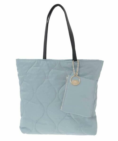 MK MICHEL KLEIN BAG / エムケーミッシェルクランバッグ トートバッグ | [ポーチ・チャーム付き/A4収納可]キルティングスクエアトートバッグ | 詳細1