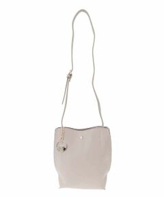 MK MICHEL KLEIN BAG / エムケーミッシェルクランバッグ ショルダーバッグ | [軽量/チャーム付き]ウェーブカットステッチショルダーバッグ