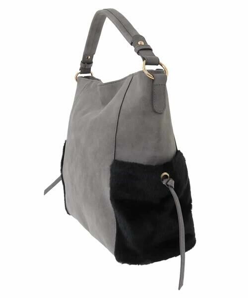 MK MICHEL KLEIN BAG / エムケーミッシェルクランバッグ ショルダーバッグ | [抗菌/A4収納可]ファーポケットデザインショルダーバッグ | 詳細2