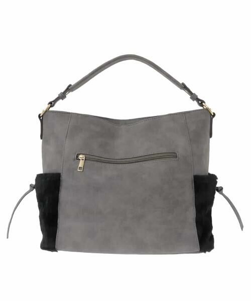 MK MICHEL KLEIN BAG / エムケーミッシェルクランバッグ ショルダーバッグ | [抗菌/A4収納可]ファーポケットデザインショルダーバッグ | 詳細3