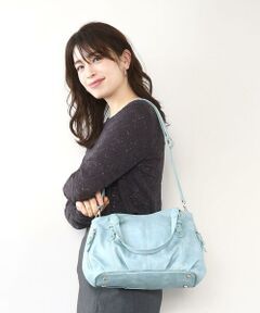 MK MICHEL KLEIN BAG / エムケーミッシェルクランバッグ トートバッグ | [2WAY]ベルトデザインラウンドトートバッグ