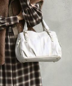 MK MICHEL KLEIN BAG / エムケーミッシェルクランバッグ トートバッグ | [2WAY]ベルトデザインラウンドトートバッグ