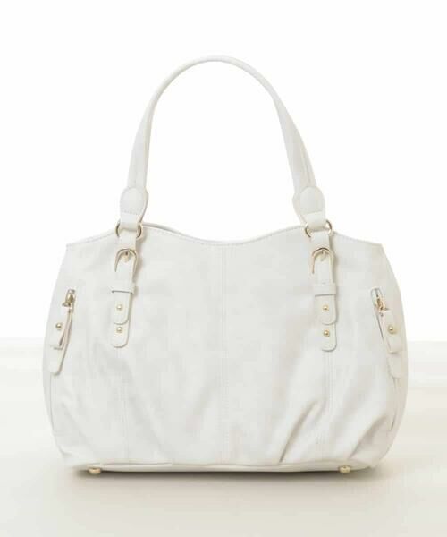 MK MICHEL KLEIN BAG / エムケーミッシェルクランバッグ トートバッグ | [2WAY]ベルトデザインラウンドトートバッグ | 詳細1