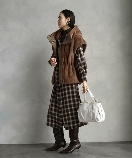 MK MICHEL KLEIN BAG / エムケーミッシェルクランバッグ トートバッグ | [2WAY]ベルトデザインラウンドトートバッグ | 詳細18