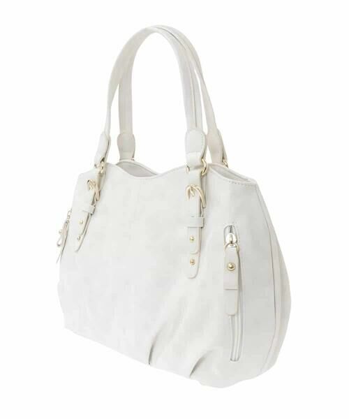 MK MICHEL KLEIN BAG / エムケーミッシェルクランバッグ トートバッグ | [2WAY]ベルトデザインラウンドトートバッグ | 詳細3