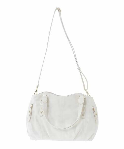 MK MICHEL KLEIN BAG / エムケーミッシェルクランバッグ トートバッグ | [2WAY]ベルトデザインラウンドトートバッグ | 詳細5