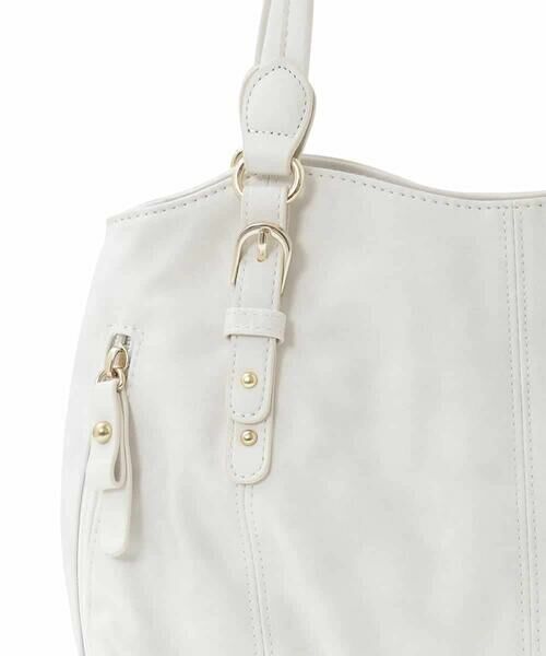 MK MICHEL KLEIN BAG / エムケーミッシェルクランバッグ トートバッグ | [2WAY]ベルトデザインラウンドトートバッグ | 詳細6