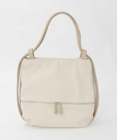 MK MICHEL KLEIN BAG / エムケーミッシェルクランバッグ トートバッグ | [2WAY/A4収納可]デニム風デザイン変形トートバッグ