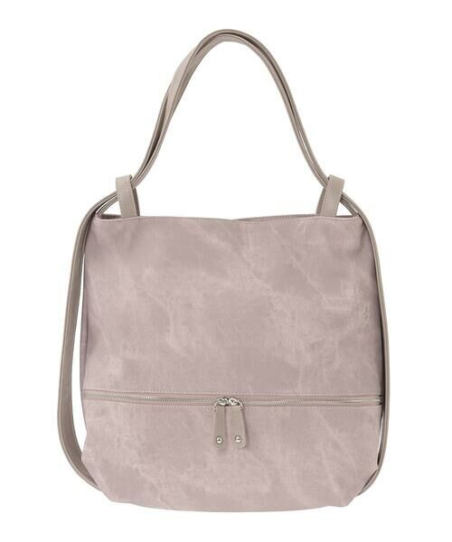 MK MICHEL KLEIN BAG / エムケーミッシェルクランバッグ トートバッグ | [2WAY/A4収納可]デニム風デザイン変形トートバッグ | 詳細10