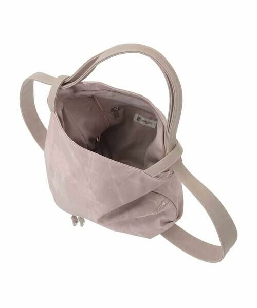 MK MICHEL KLEIN BAG / エムケーミッシェルクランバッグ トートバッグ | [2WAY/A4収納可]デニム風デザイン変形トートバッグ | 詳細12