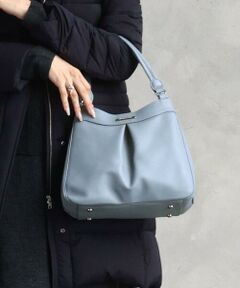MK MICHEL KLEIN BAG / エムケーミッシェルクランバッグ トートバッグ | [2WAY]合成皮革タックデザインバッグ