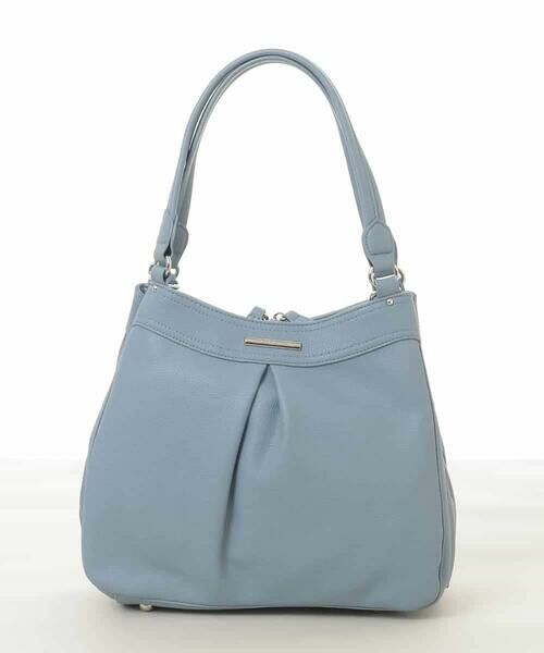 MK MICHEL KLEIN BAG / エムケーミッシェルクランバッグ トートバッグ | [2WAY]合成皮革タックデザインバッグ | 詳細1