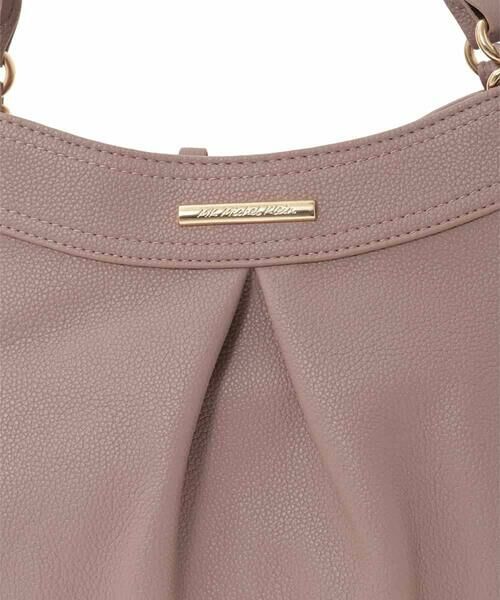 MK MICHEL KLEIN BAG / エムケーミッシェルクランバッグ トートバッグ | [2WAY]合成皮革タックデザインバッグ | 詳細11