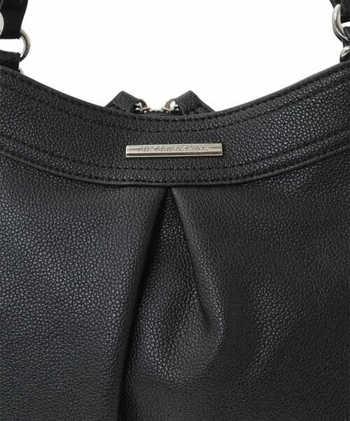 MK MICHEL KLEIN BAG / エムケーミッシェルクランバッグ トートバッグ | [2WAY]合成皮革タックデザインバッグ | 詳細13