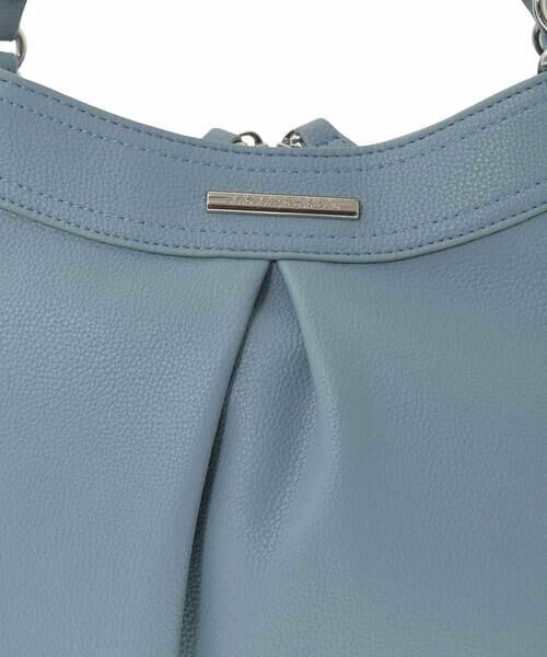 MK MICHEL KLEIN BAG / エムケーミッシェルクランバッグ トートバッグ | [2WAY]合成皮革タックデザインバッグ | 詳細6