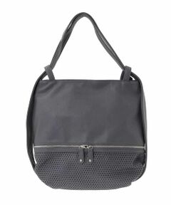 MK MICHEL KLEIN BAG / エムケーミッシェルクランバッグ トートバッグ | [2WAY]パンチングデザイン変形トートバッグ