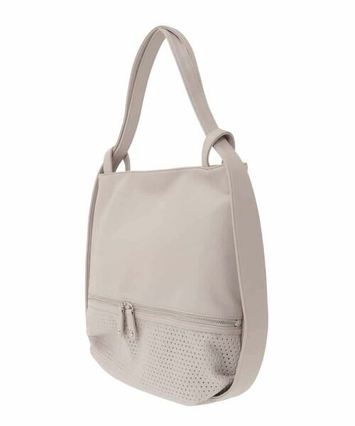 MK MICHEL KLEIN BAG / エムケーミッシェルクランバッグ トートバッグ | [2WAY]パンチングデザイン変形トートバッグ | 詳細2