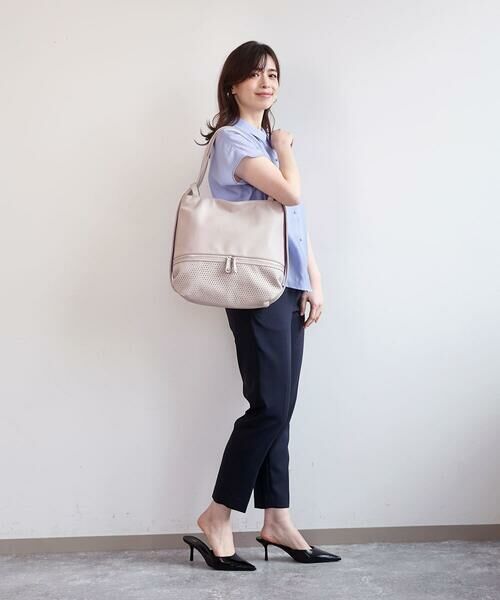 MK MICHEL KLEIN BAG / エムケーミッシェルクランバッグ トートバッグ | [2WAY]パンチングデザイン変形トートバッグ | 詳細23