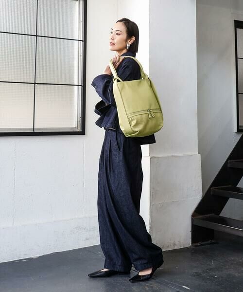 MK MICHEL KLEIN BAG / エムケーミッシェルクランバッグ トートバッグ | [2WAY]パンチングデザイン変形トートバッグ | 詳細24