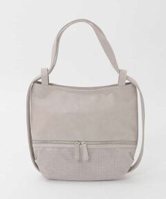 MK MICHEL KLEIN BAG / エムケーミッシェルクランバッグ トートバッグ | [2WAY]パンチングデザイン変形ミニトートバッグ