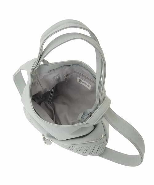 MK MICHEL KLEIN BAG / エムケーミッシェルクランバッグ トートバッグ | [2WAY]パンチングデザイン変形ミニトートバッグ | 詳細9