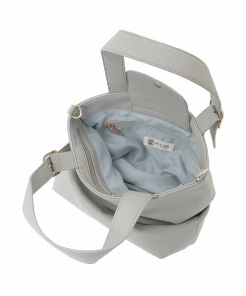 MK MICHEL KLEIN BAG / エムケーミッシェルクランバッグ トートバッグ | [2WAY]合成皮革バケットデザイントートバッグ | 詳細1