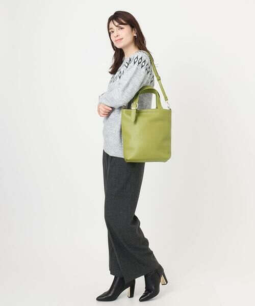 MK MICHEL KLEIN BAG / エムケーミッシェルクランバッグ トートバッグ | [2WAY]合成皮革バケットデザイントートバッグ | 詳細6