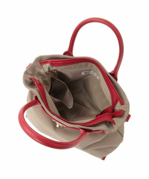 MK MICHEL KLEIN BAG / エムケーミッシェルクランバッグ トートバッグ | [2WAY/撥水加工]異素材ベルトデザインスクエアバッグ | 詳細10