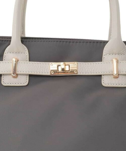 MK MICHEL KLEIN BAG / エムケーミッシェルクランバッグ トートバッグ | [2WAY/撥水加工]異素材ベルトデザインスクエアバッグ | 詳細13