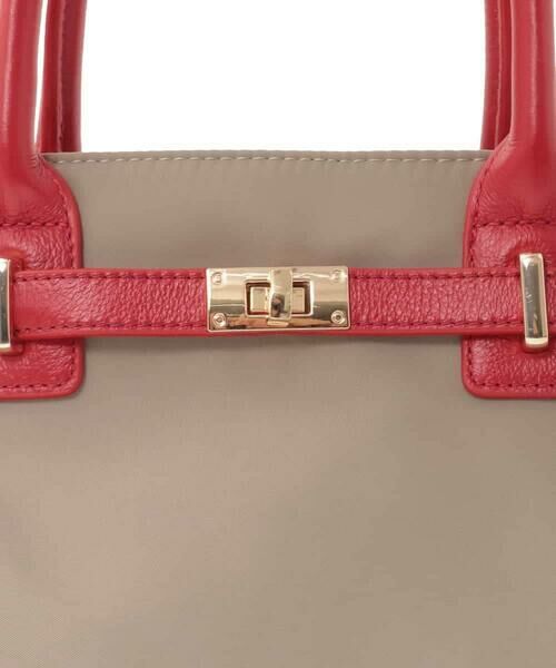 MK MICHEL KLEIN BAG / エムケーミッシェルクランバッグ トートバッグ | [2WAY/撥水加工]異素材ベルトデザインスクエアバッグ | 詳細6